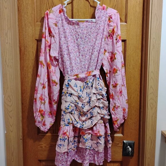 New R. Vivimos Women's Floral Dress Size L (12-14) - Picture 8 of 8